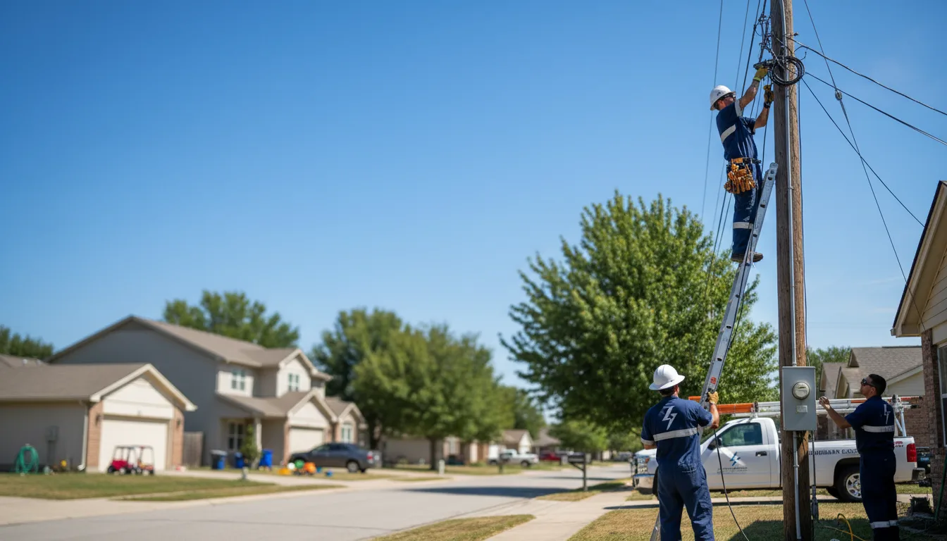 Residential electrician providing installation services in Sun Prairie, WI